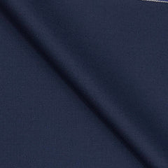 Suit Fabric Raymond Wool Blended plain Color Blue