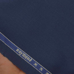 Suit Fabric Raymond Wool Blended plain Color Blue