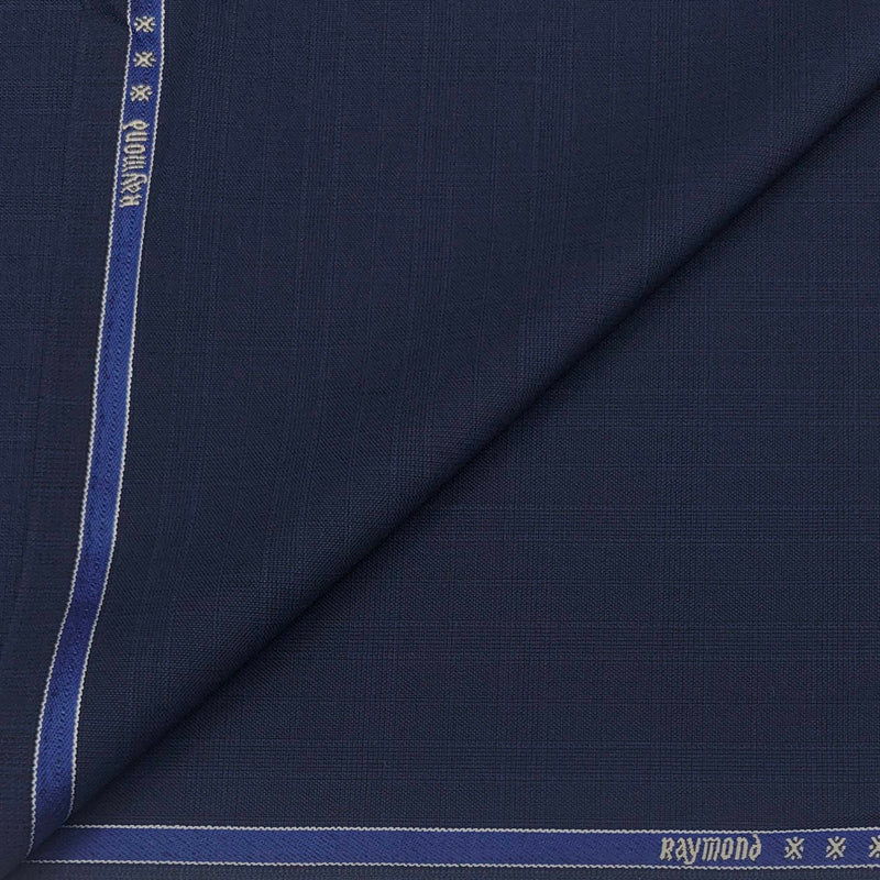 Suit Fabric Raymond Wool Blended Check Color Ding Blue