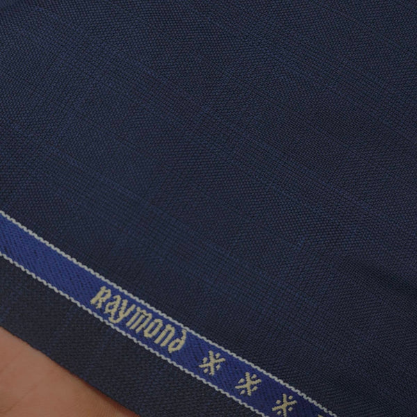 Suit Fabric Raymond Wool Blended Check Color Ding Blue
