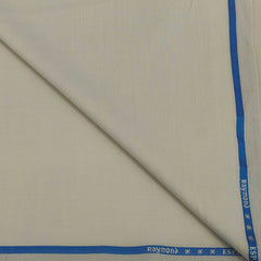 Suit Fabric Raymond Wool Blended Plain Color Heat Cream