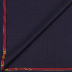Suit Fabric Reid & Taylor 100s Wool Blended Check Color Blue N Wine
