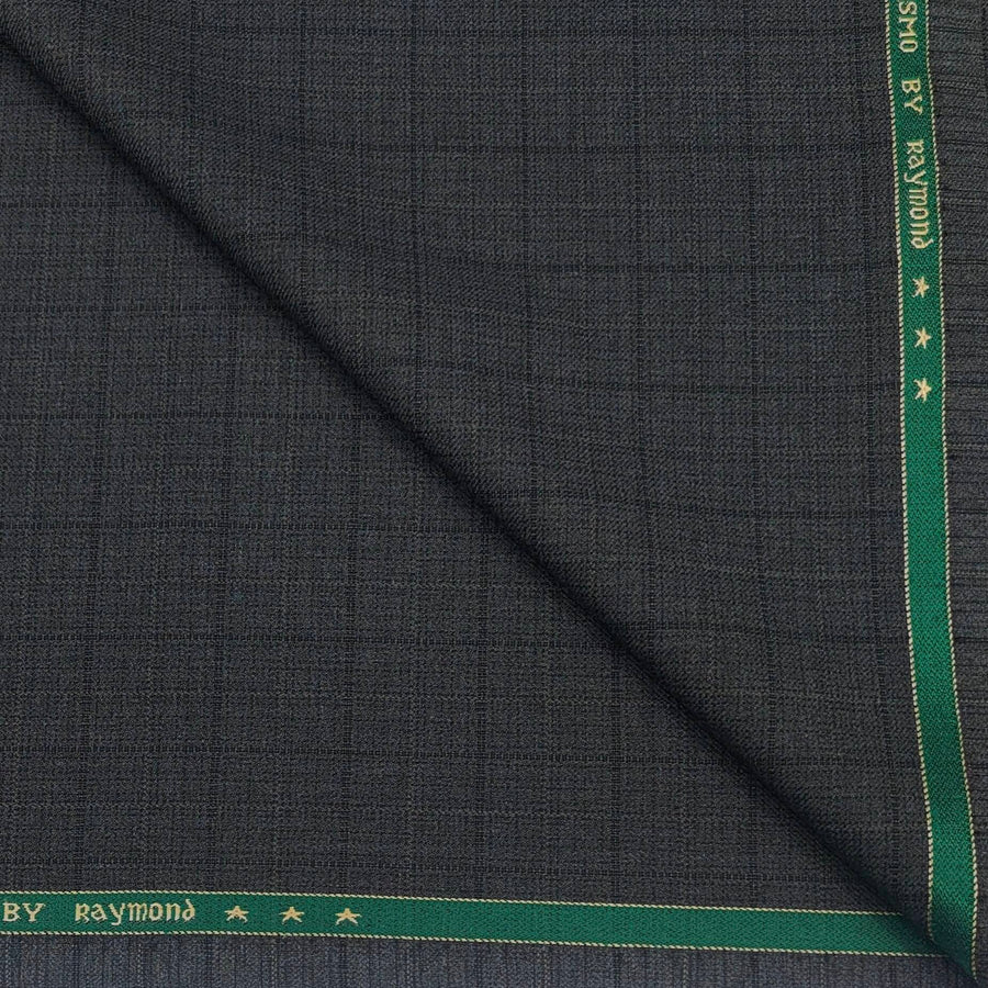 Suit Fabric Raymond PV Check Color Blackish Grey