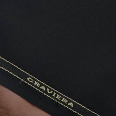 Suit Fabric Graviera Matti plain Color Black