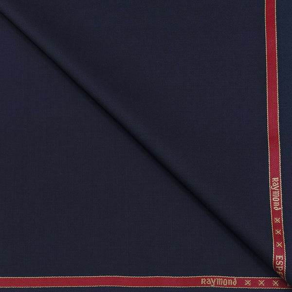 Suit Fabric Raymond Wool Blended Plain Color Denim Blue