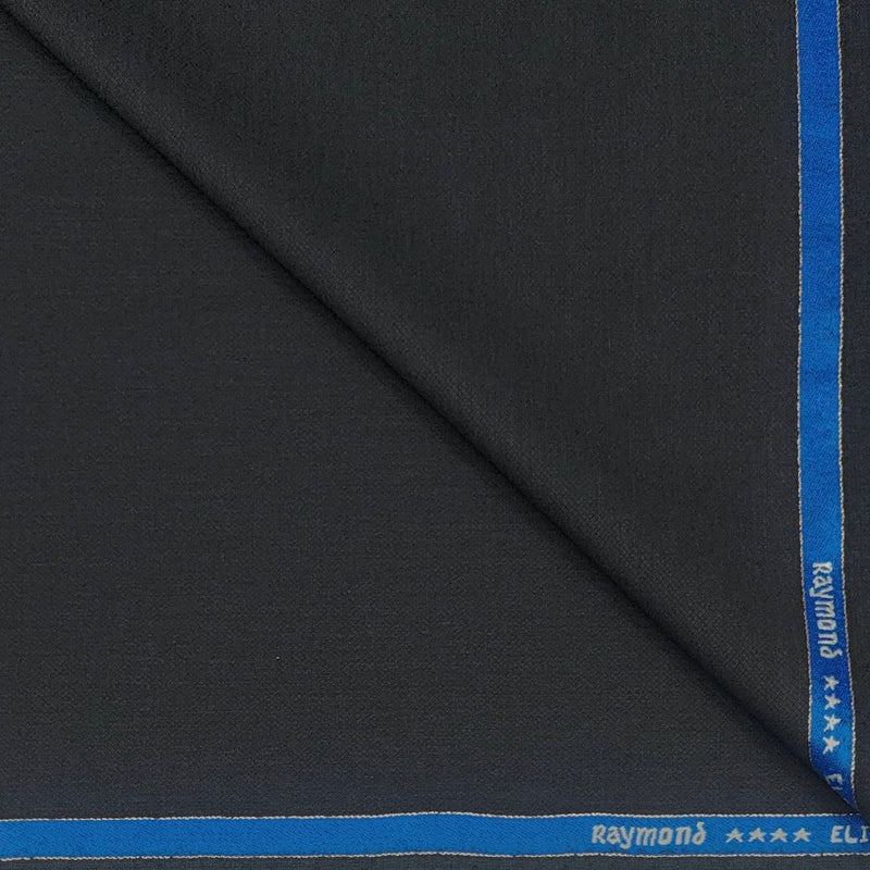 Suit Fabric Raymond Fine Wool Blended Plain Color Dark Grey