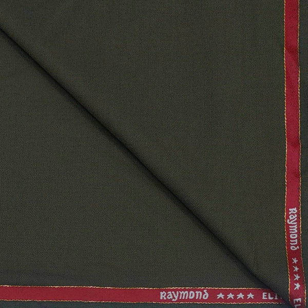Suit Fabric Raymond Fine Wool Blended Plain Color Artich Green