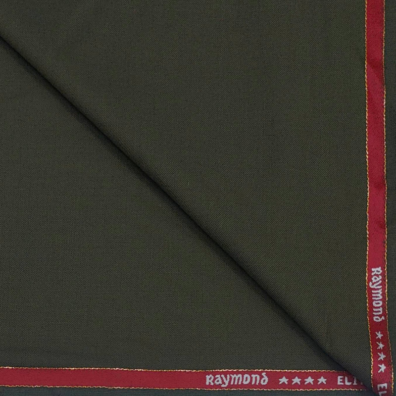 Suit Fabric Raymond Fine Wool Blended Plain Color Artich Green