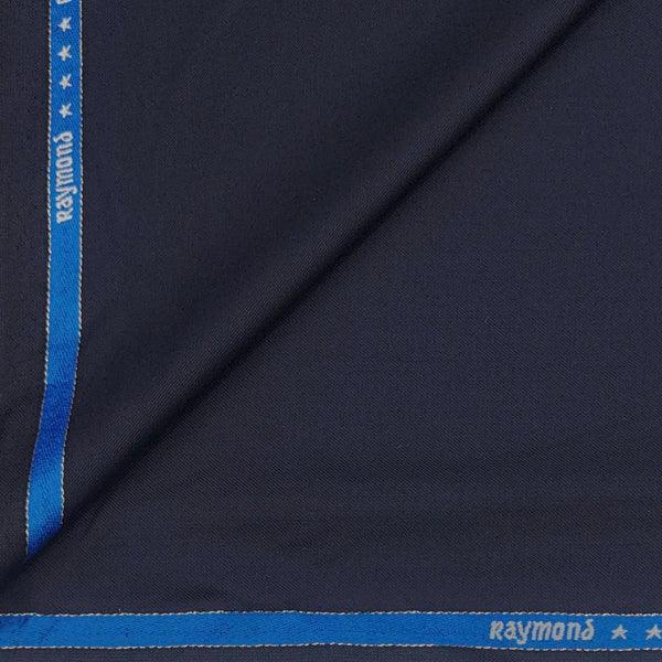 Suit Fabric Raymond Fine Wool Blended Plain Color Dark Blue
