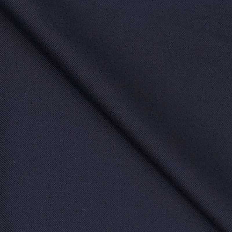Suit Fabric Raymond Fine Wool Blended Plain Color Dark Blue