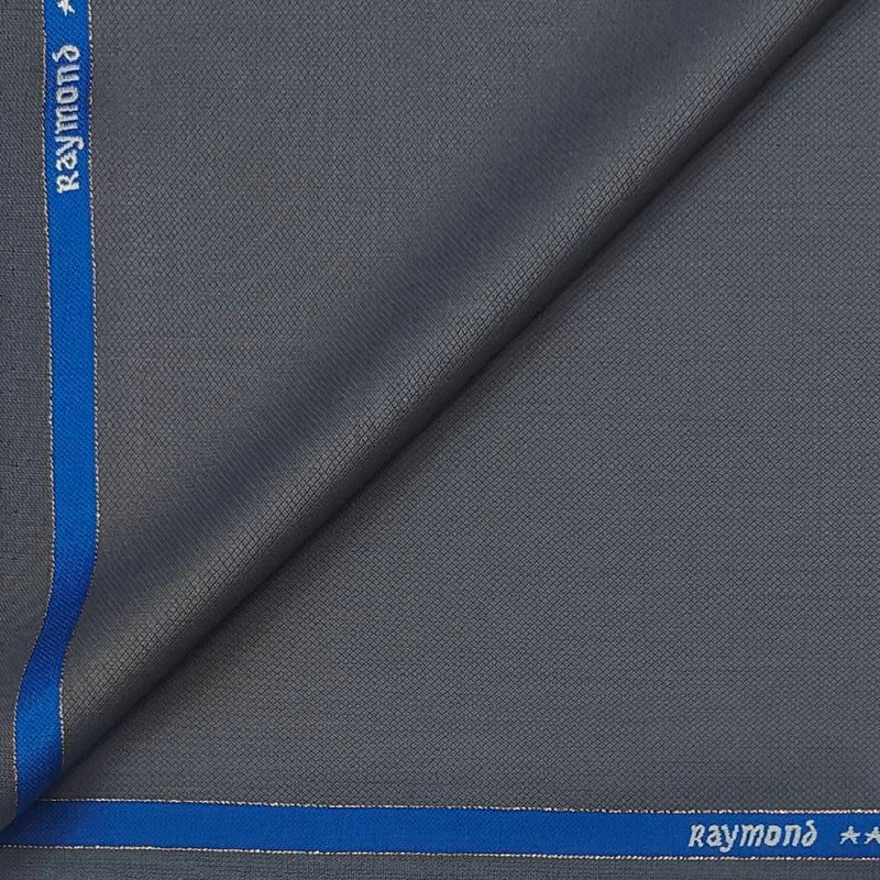 Suit Fabric Raymond Fine Wool Blended Plain Color Silver Grey