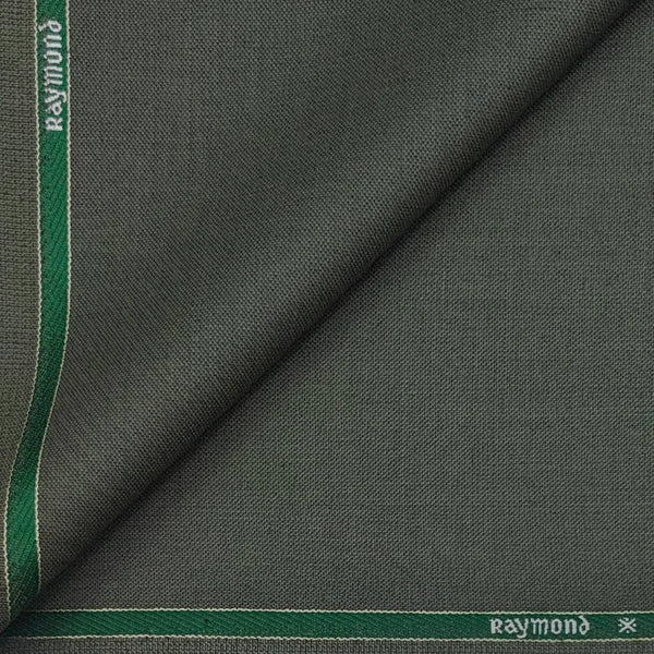 Suit Fabric Raymond Wool Blended Plain Color Sage Green