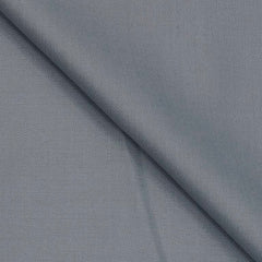 Suit Fabric Raymond Wool Blended Plain Color Light Silver