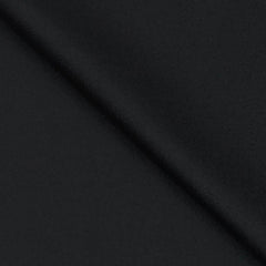 Suit Fabric Raymond Wool Blended Plain Color Black