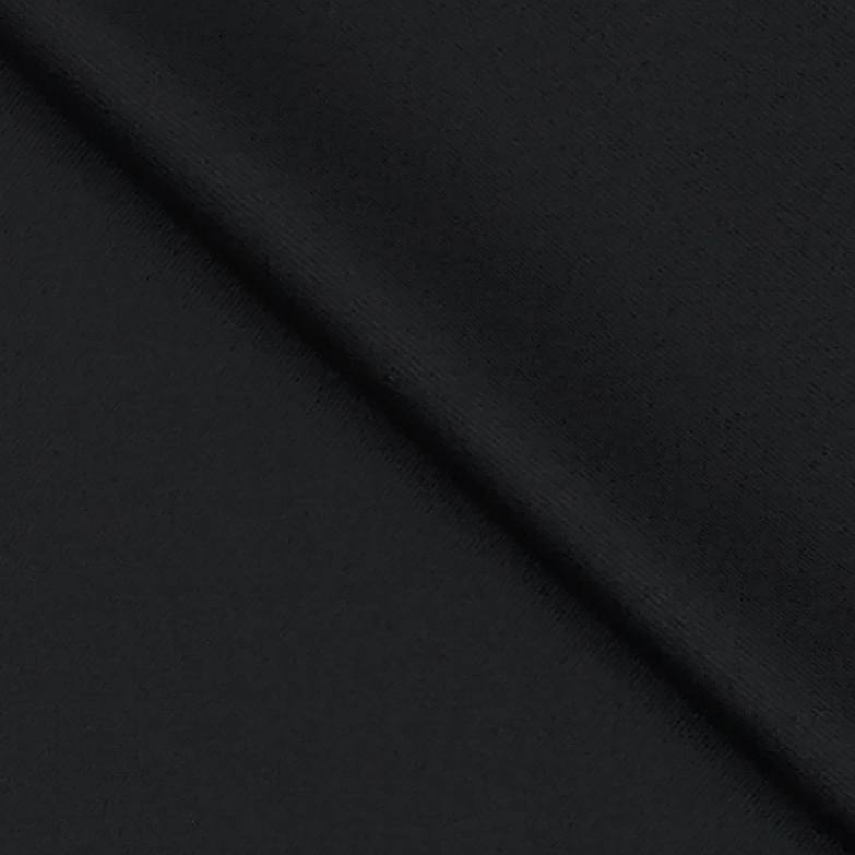 Suit Fabric Raymond Wool Blended Plain Color Black