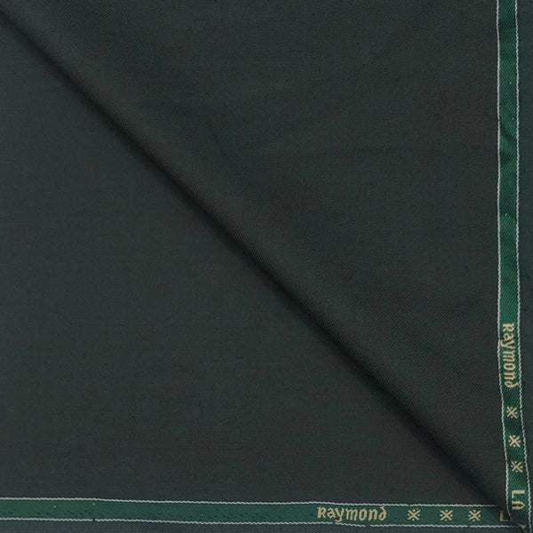 Suit Fabric Raymond Wool Blended Plain Color Seaweed Green