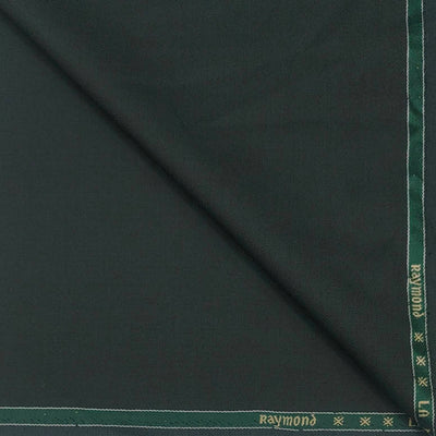 Suit Fabric Raymond Wool Blended Plain Color Seaweed Green