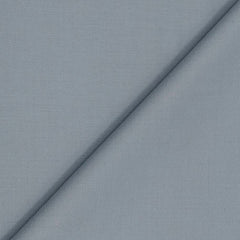 Suit Fabric Raymond Wool Blended Plain Color Silver