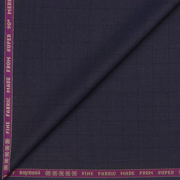 Suit Fabric Raymond Super 90s Wool Blended Check Color Plumber Wine