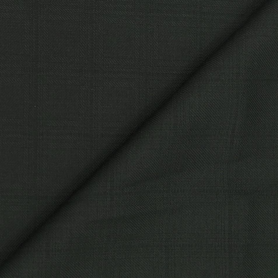 Suit Fabric Raymond Super 90s Wool Blended Check Color Hunter Green
