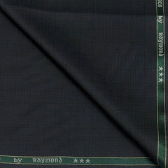 Suit Fabric Raymond Poly Viscose Check Color Dark Grey