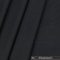 Suit Fabric Siyaram Plain Color True Black