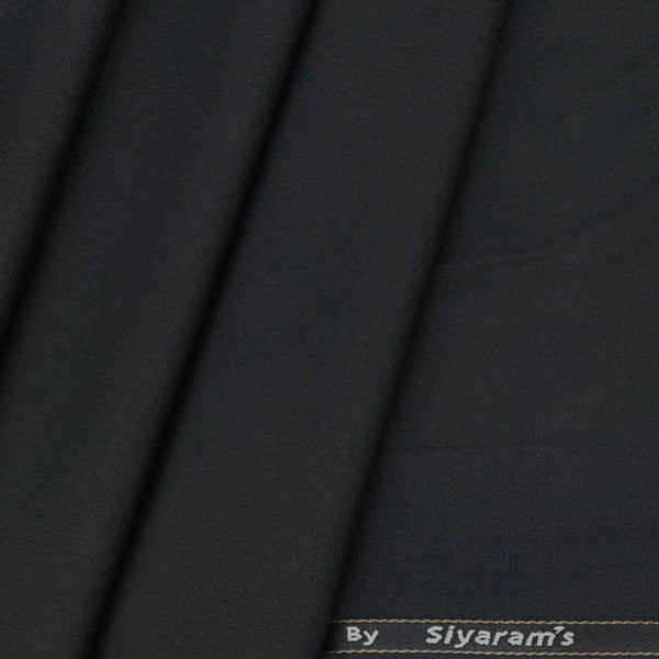 Suit Fabric Siyaram Plain Color True Black