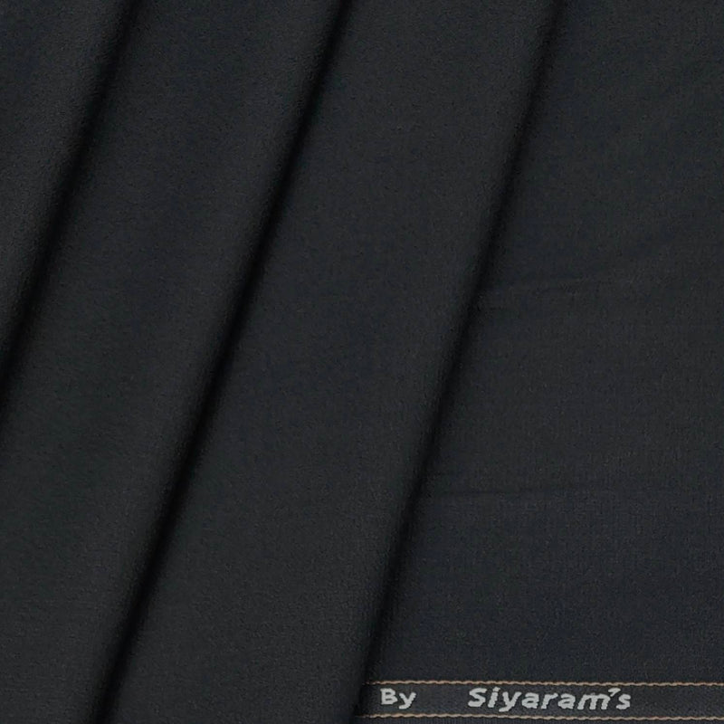 Suit Fabric Siyaram Plain Color True Black
