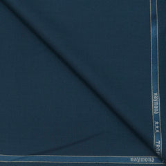 Suit Fabric Raymond Poly Viscose Plain Color Agean Blue
