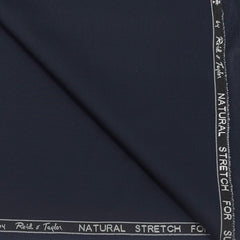 Suit Fabric Reid & Taylor Poly Viscose Plain Color Dark Blue