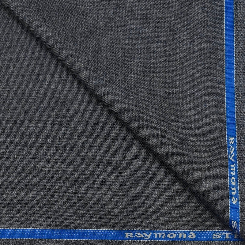Suit Fabric Raymond Poly Viscose Plain Color Worsted Grey