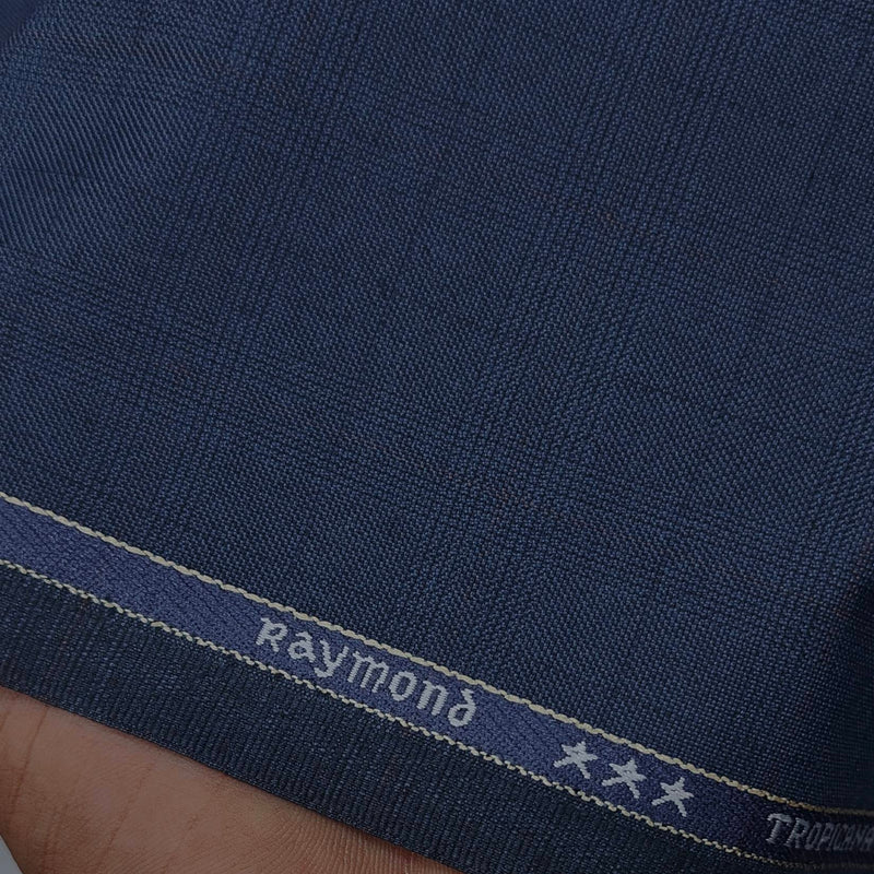 Suit Fabric Raymond Poly Viscose Check Color Crayola Blue