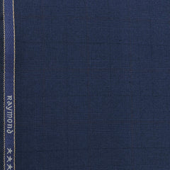 Suit Fabric Raymond Poly Viscose Check Color Crayola Blue