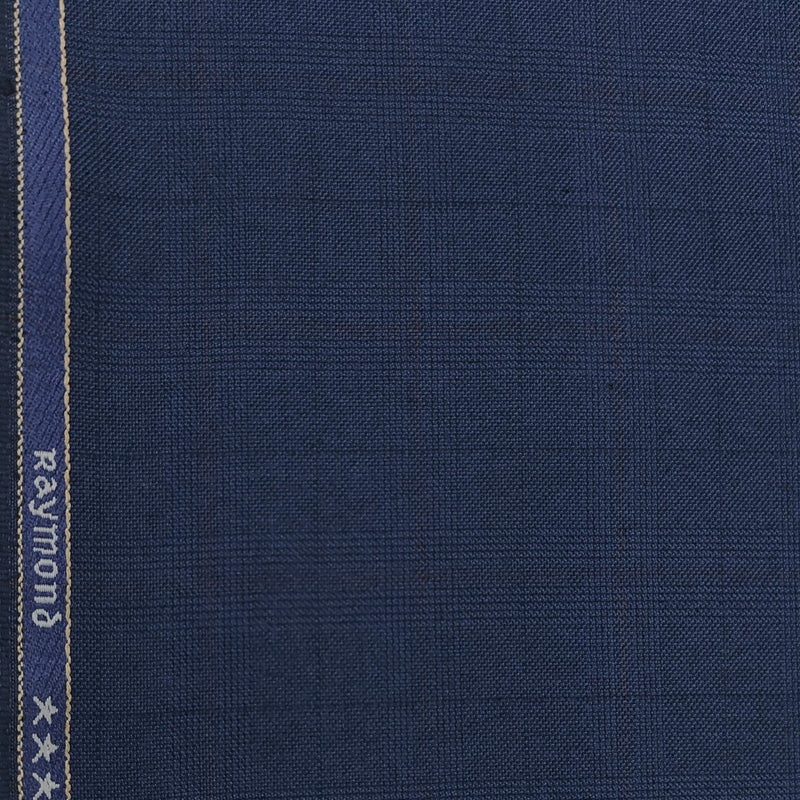 Suit Fabric Raymond Poly Viscose Check Color Crayola Blue