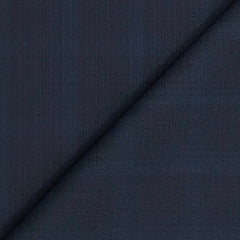 Suit Fabric Reid & Taylor 100s Wool Blended Check Color Passport Blue