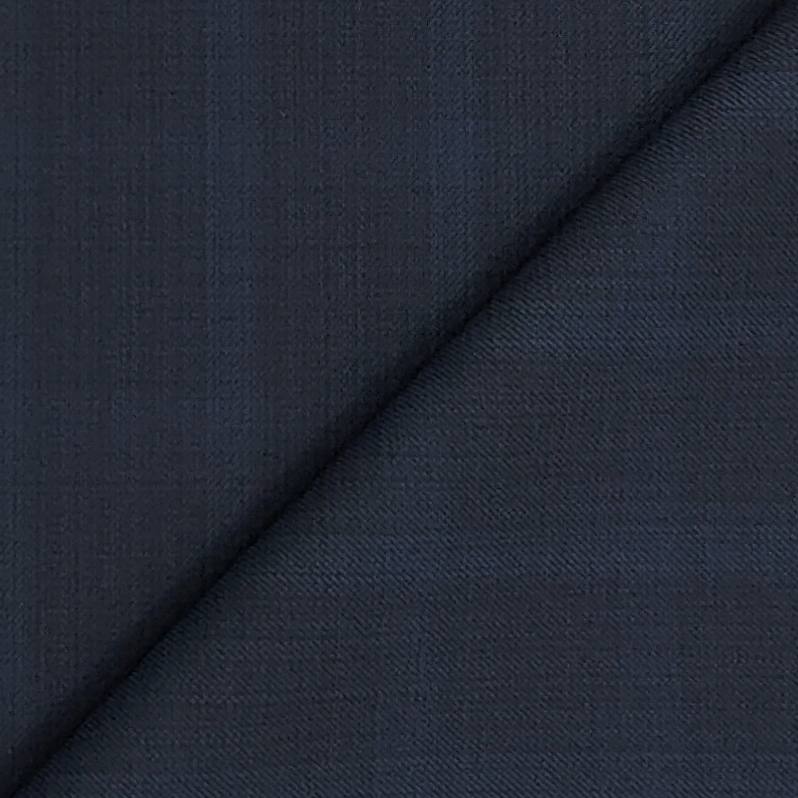 Suit Fabric Reid & Taylor 100s Wool Blended Check Color Passport Blue