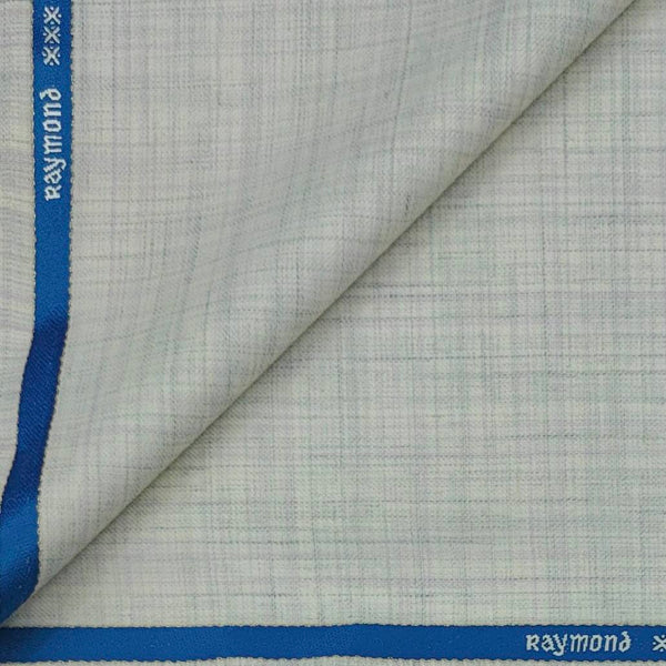 Suit Fabric Raymond Super 70s Wool Blended Slub Color Silver Grey