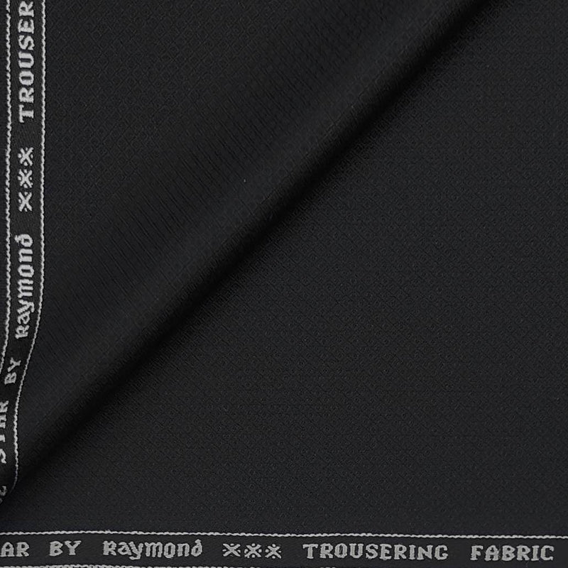 Suit Fabric Raymond Super 45% Wool Blended Dobby Color Black