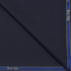 Suit Fabric Reid & Taylor 100s Wool Blended Pin Lining Color Wine Blue