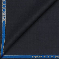 Suit Fabric Raymond Super 35% Wool Blended Check Color Bluish Grey