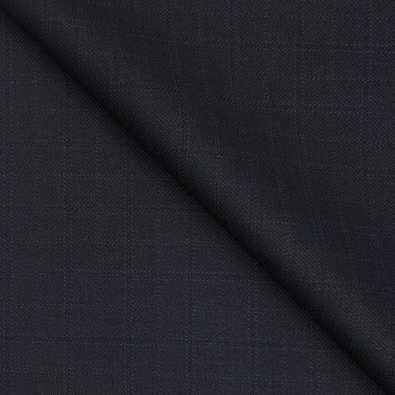 Suit Fabric Raymond Super 35% Wool Blended Check Color Bluish Grey
