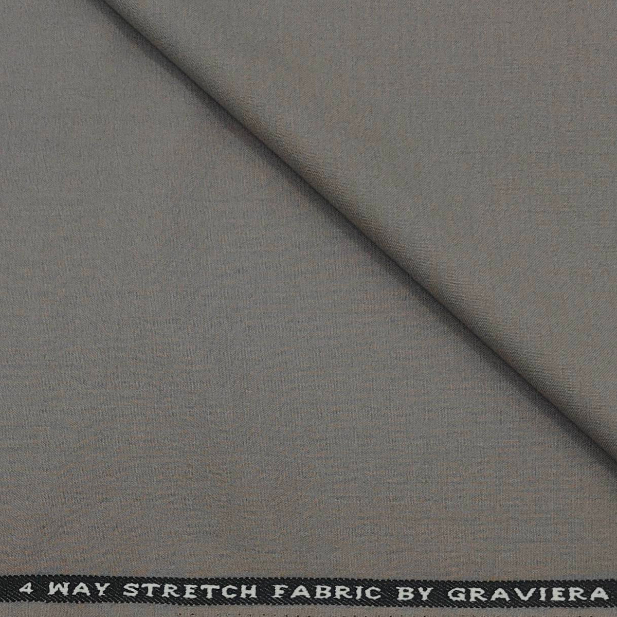 Suit Fabric Graviera 4 way Lycra Plain Color Biscuit Brown