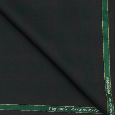 Suit Fabric Raymond Super 70s 25% Wool Blended Check Color Hunter Green