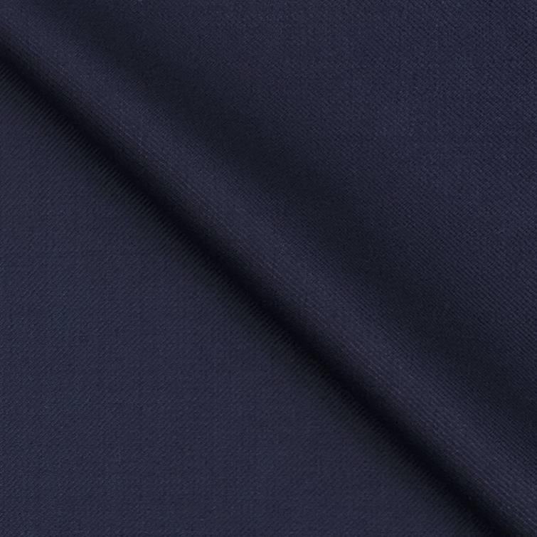Suit Fabric Raymond Super 70s Wool Blended Plain Color Indigo Blue
