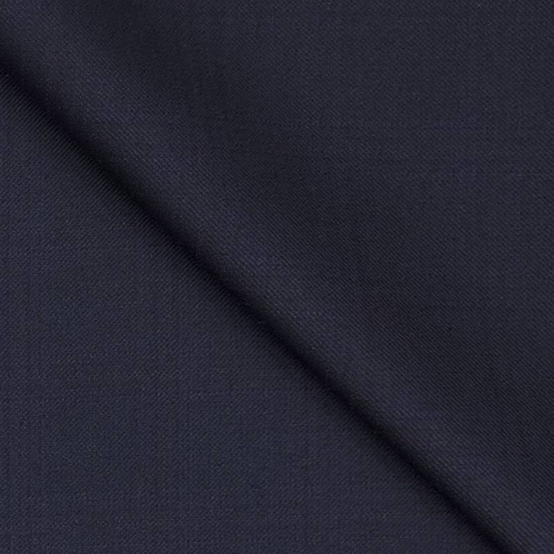 Suit Fabric Raymond 90s count 45% Wool Mix Check Color Dark Blue