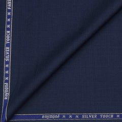 Suit Fabric Raymond Super 70s Wool Blended Check Color Resolution Blue