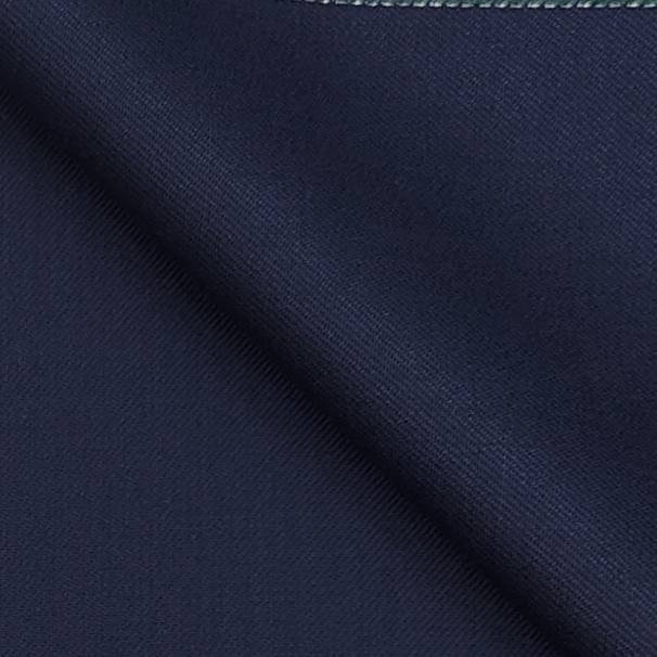 Suit Fabric Raymond Super 70s Wool Blended Plain Color Blue