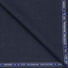 Suit Fabric Raymond 90s count 45% Wool Mix Check Color Lavender Blue