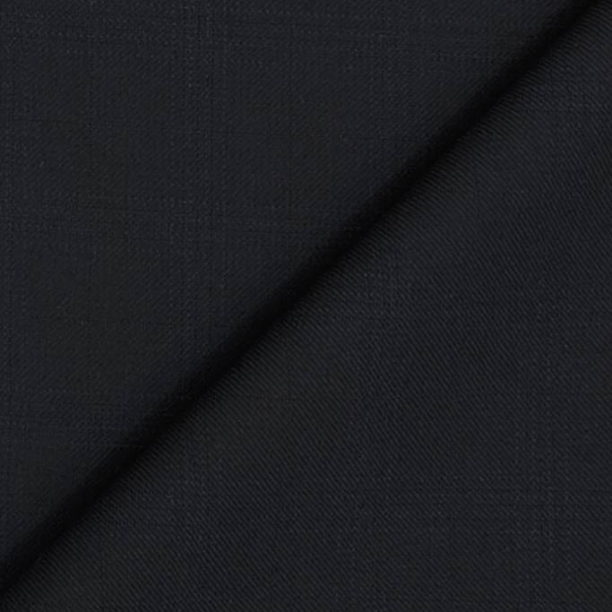 Suit Fabric Raymond Super 90s count 45%Wool Check Color Dull Black