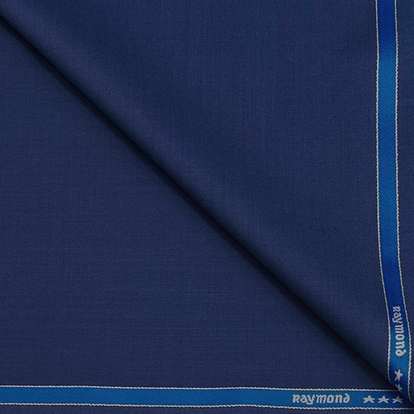 Suit Fabric Raymond Super 100s count 45%Wool Plain Color Blue